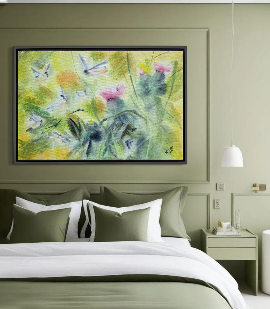 L’Envol des Papillons de Nuit - signé par l'artiste Iryna.